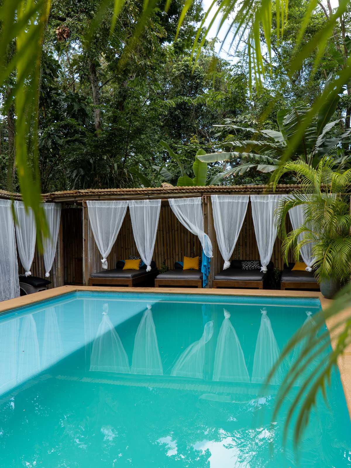 Swimming pool and daybeds
